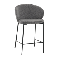 Стул полубарный Тисдейл букле темно-серый