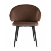 Стул с подлокотниками Codo велюр коричневый