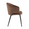 Стул с подлокотниками Codo велюр коричневый