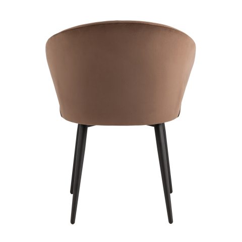 Стул с подлокотниками Codo велюр коричневый