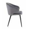 Стул с подлокотниками Codo велюр серый