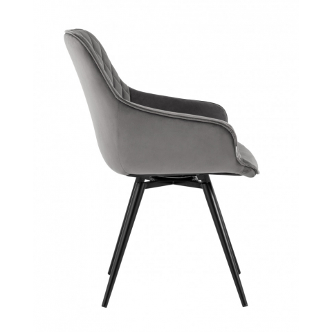 Стул вращающийся Сеул велюр тёмно-серый