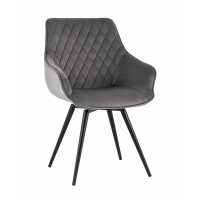 Стул вращающийся Сеул велюр тёмно-серый