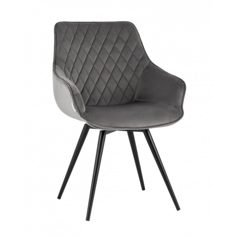 Стул вращающийся Сеул велюр тёмно-серый