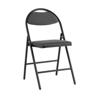 Стул складной Hagen велюр тёмно-серый каркас черный