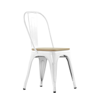 Стул Tolix Style Wood белый
