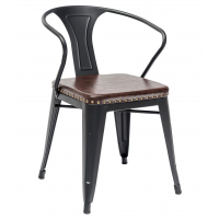 Стул Tolix ARMS soft черный