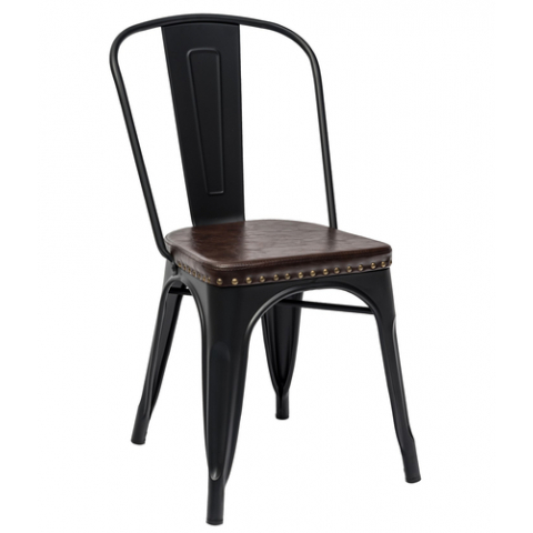 Стул Tolix Soft черный матовый