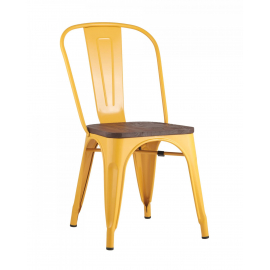 Стул Tolix style wood желтый