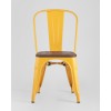 Стул Tolix style wood желтый