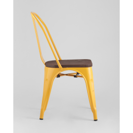 Стул Tolix style wood желтый
