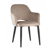 Мягкий стул Венера шампань с подлокотниками