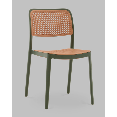 Стул Yona пластиковый зелёный