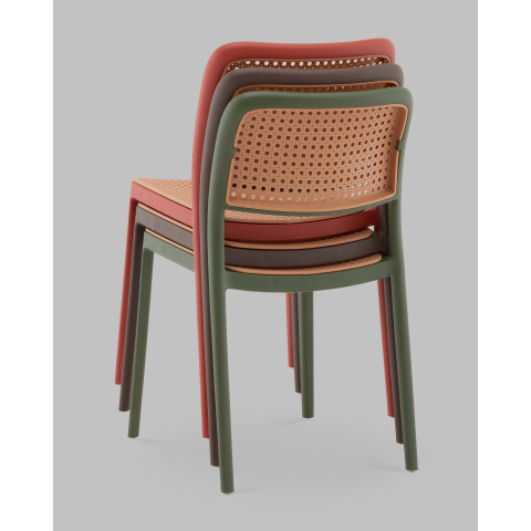 Стул Yona пластиковый зелёный