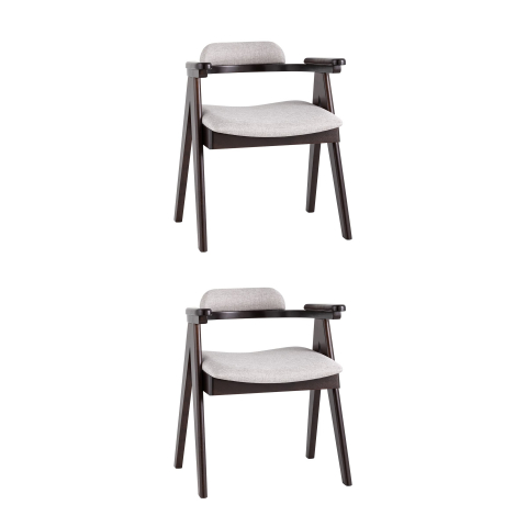 Стул обеденный OLAV светло-серый 2 шт.